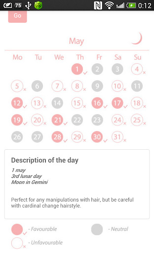 【免費生活App】Lunar moon calendar haircuts-APP點子