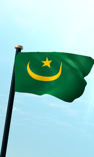 Mauritania Flag 3D Wallpaper