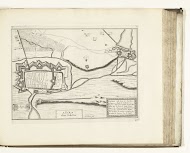 Plattegrond van Calais, 1726