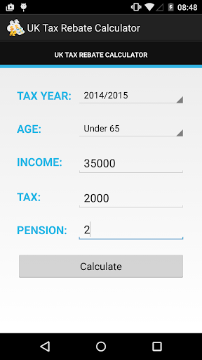 UK Tax Rebate Calculator