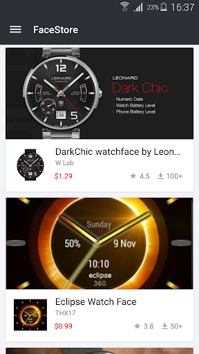 FaceStore for Android Wear