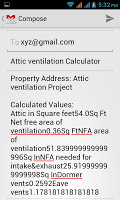 Attic Ventilation Calculator APK Gambar Screenshot #3