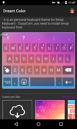 【免費個人化App】Emoji Keyboard - Dream Color-APP點子