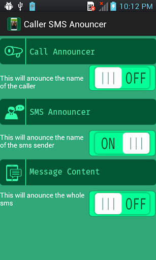 Caller SMS Anouncer
