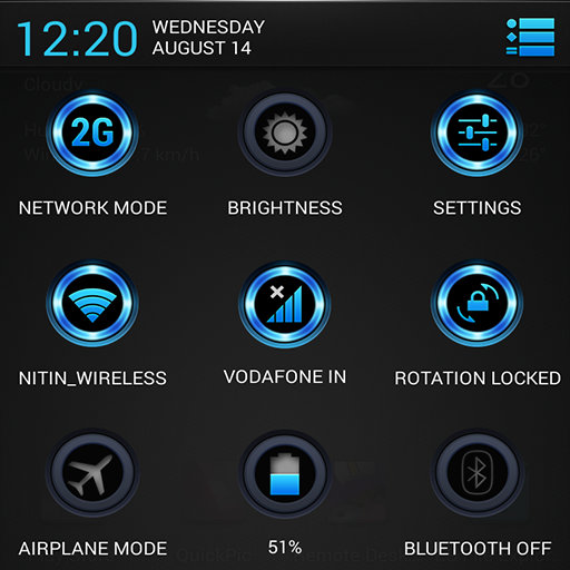 Radient Blue Theme CM11/AOKP 個人化 App LOGO-APP開箱王