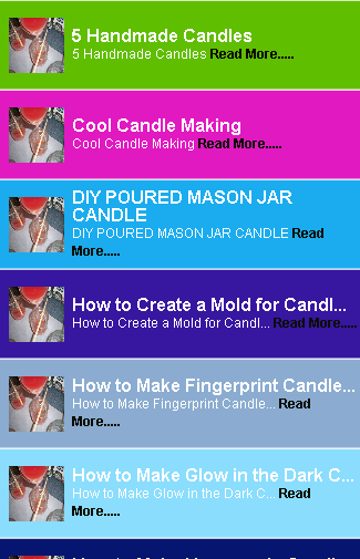 Homemade Candles