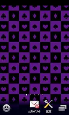 トランプ スマホ待ち受け壁紙 紫黒 Androidアプリ Applion