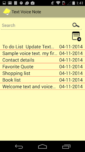 Text Voice Notepad