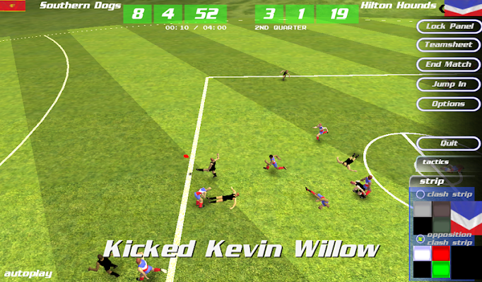 MegaFooty Quick Kick - screenshot