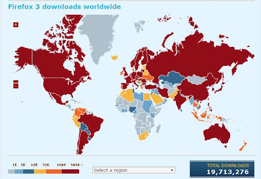 Firefox 3 downloads world record record