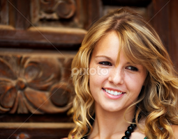 Golden Hair by Dale Frazier - People Portraits of Women