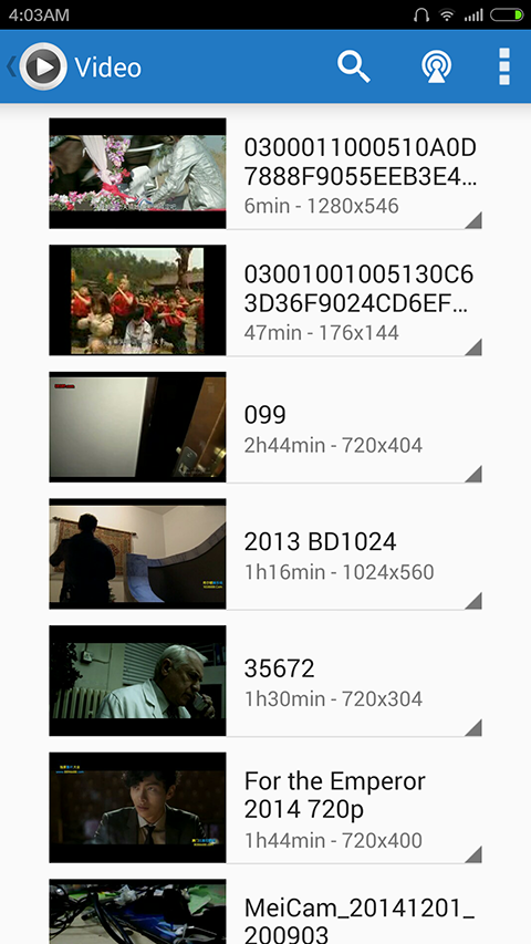 Android application Android Video&amp;Music Player screenshort