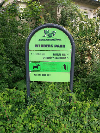 Wehbers Park Eingang