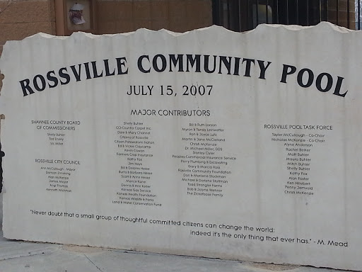 Rossville Community Pool Dedication