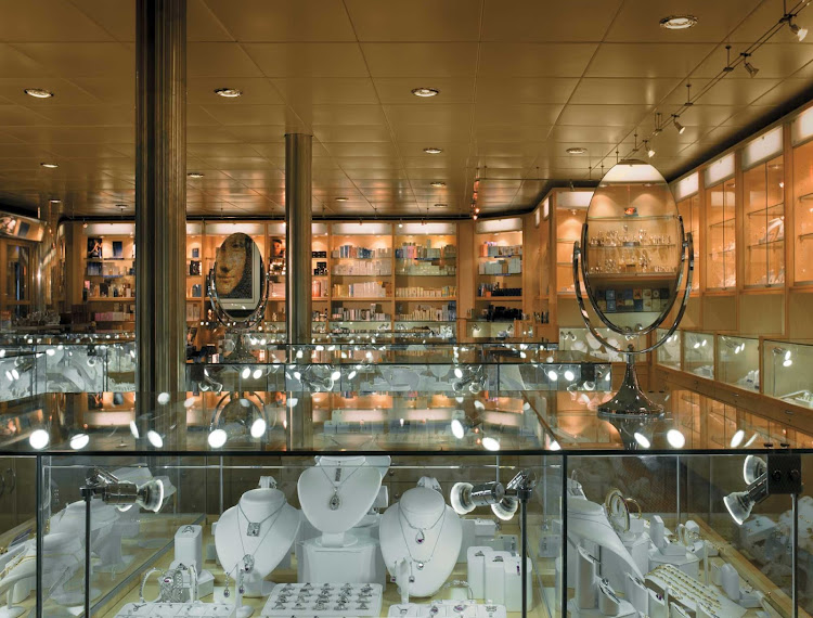 When you need a break from the pools and nightclubs, spend a quiet afternoon browsing Carnival Ecstasy's boutiques.