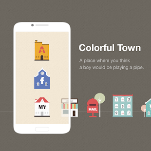 Colorful Town dodol theme