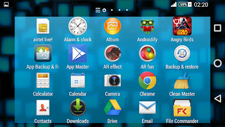 Xperien Theme Neon Blue poster 13