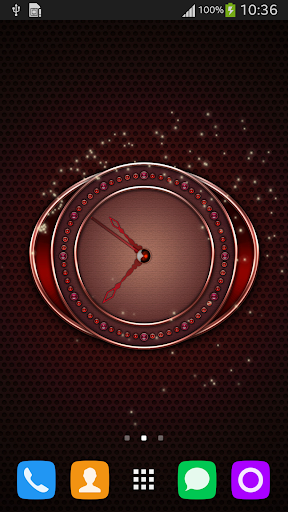 Red Clock Live Wallpaper