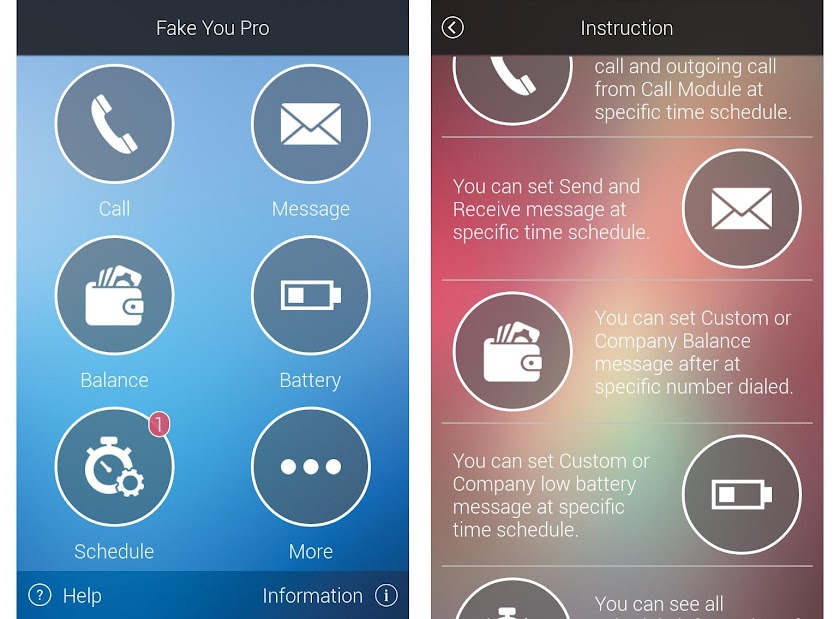 Fake Call,Balance,Battery- Pro Screen 2