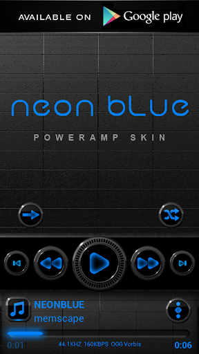 【免費個人化App】NEON BLUE Laser Clock Widget-APP點子