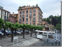 The view from the boat pulling into Bellagio.  There's our hotel - what an amazing little town, just on the shore of the lake
