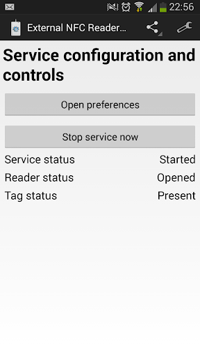 External NFC Reader Service
