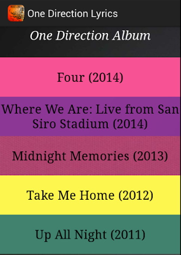 one direction songs