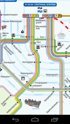 Amsterdam tram and subway