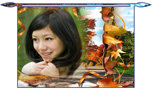 Autumn photo frames