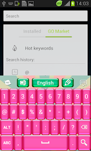 Pink Candy GO Keyboard - screenshot thumbnail