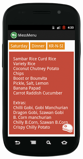 【免費生產應用App】Mess Menu Alpha IIT Madras-APP點子