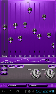 Free poweramp skin alien purple APK for Android