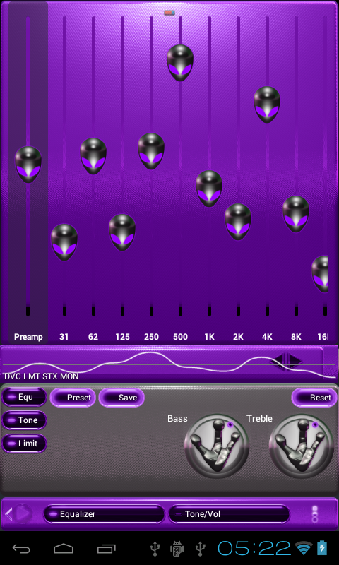 poweramp skin alien purple Screen 3