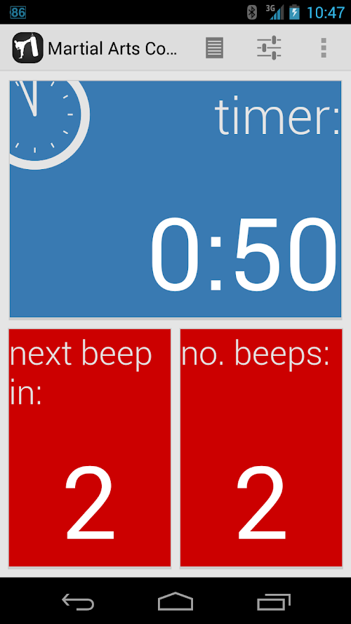 Android application Martial Arts Coach screenshort