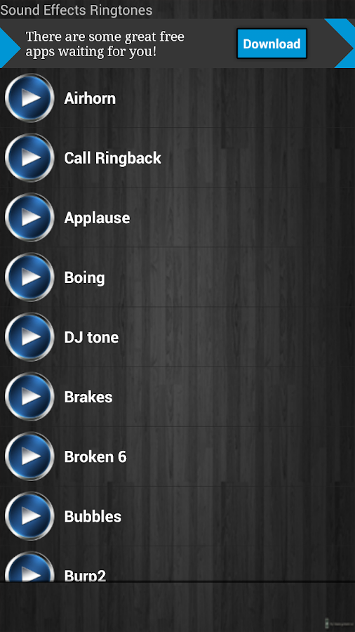 Sound Effects Ringtones Android Apps on Google Play