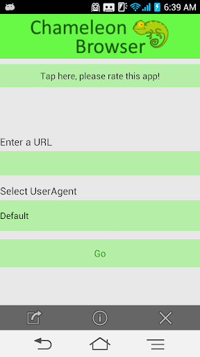 Chameleon browser UserAgent