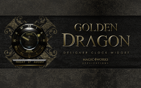 clock widget Golden Dragon
