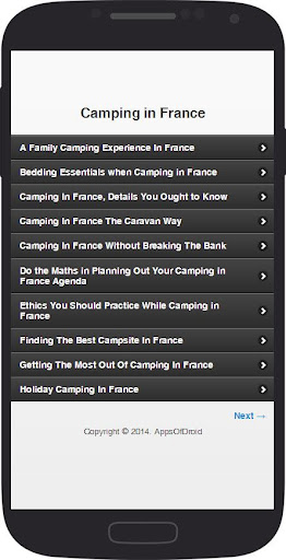 Camping in France