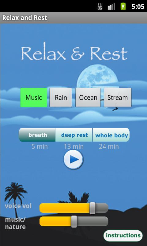 Relax and Rest Meditations - screenshot