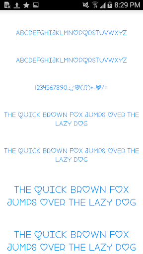 Color Fonts for FlipFont 3