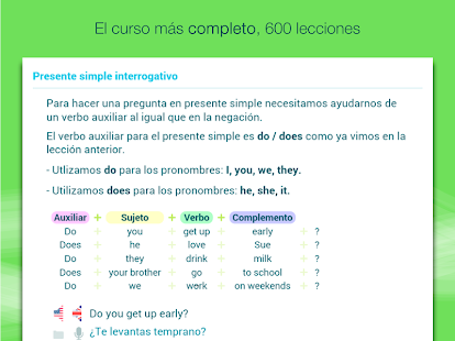 Aprender inglés con Wlingua