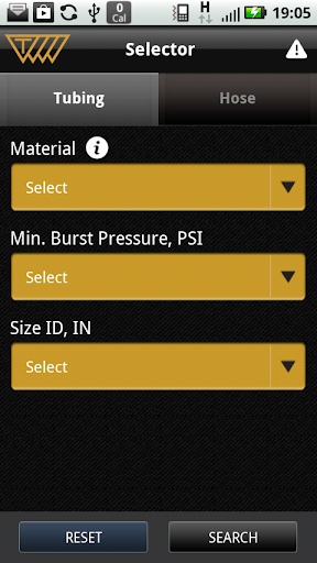 Tubing Hose Selector