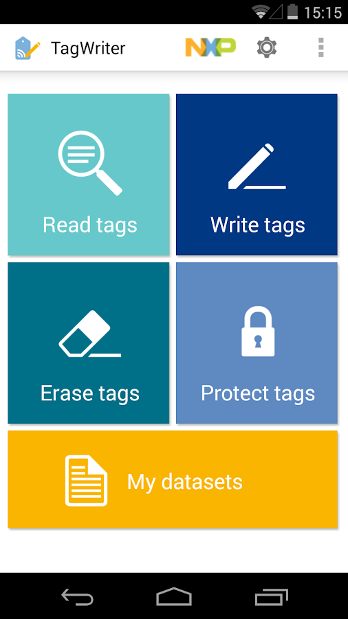    NFC TagWriter by NXP- screenshot  