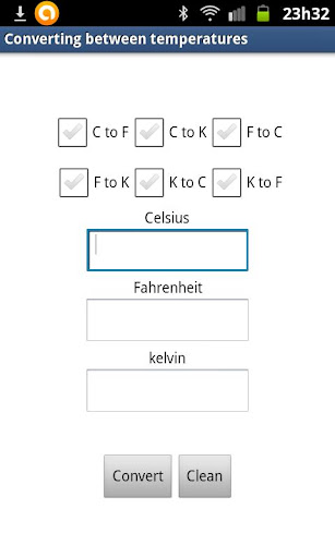 Conversion Temp