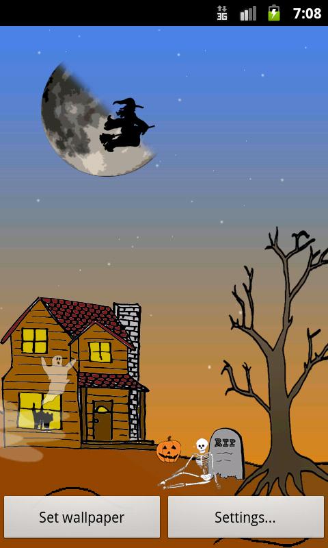 Android application Halloween Live Wallpaper screenshort
