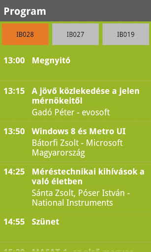 Simonyi Konferencia Android app