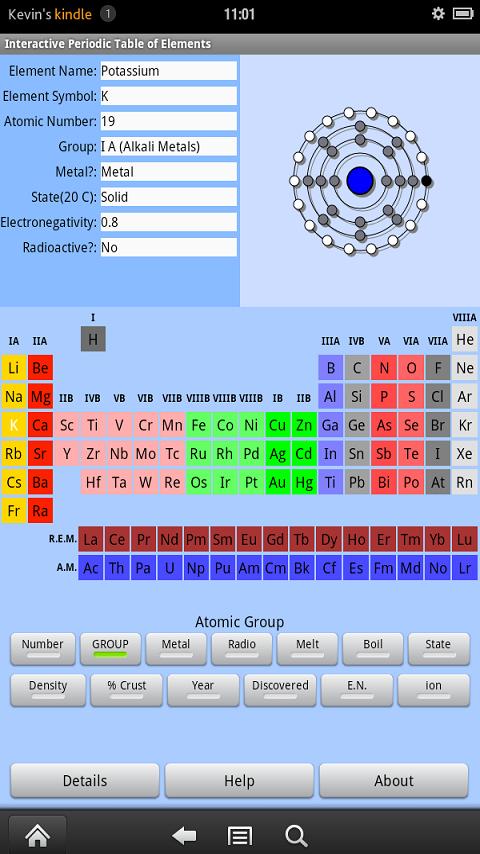 groups table liquid periodic solid gas on Google  Periodic Apps Table Play of Elements Android