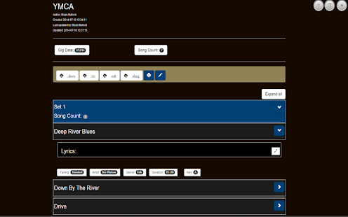 Set List Master Screenshots 1