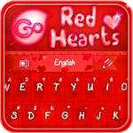 GO Keyboard Red Hearts Theme Apk