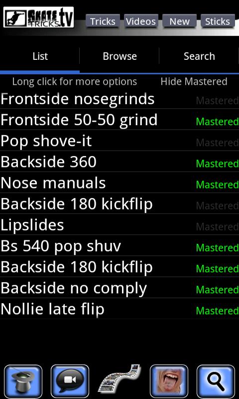 Skate Tricks TV SlowMotion Pro Screen 2